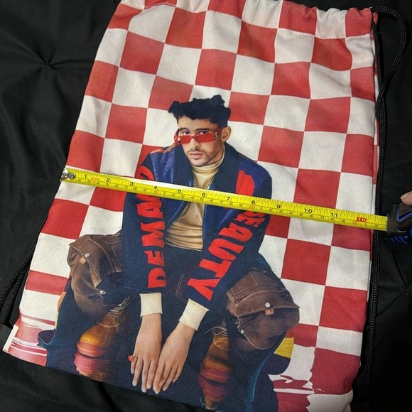 Bad Bunny Drawstring Backpack - Picture 3 of 8